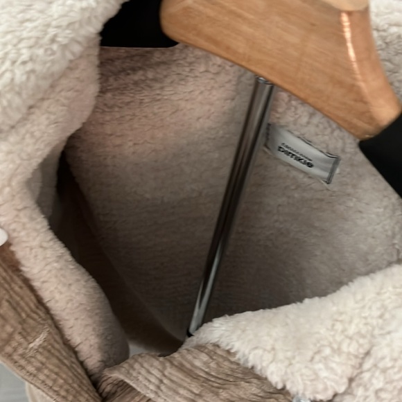 Tan Corduroy Shearling Jacket - Picture 3 of 3